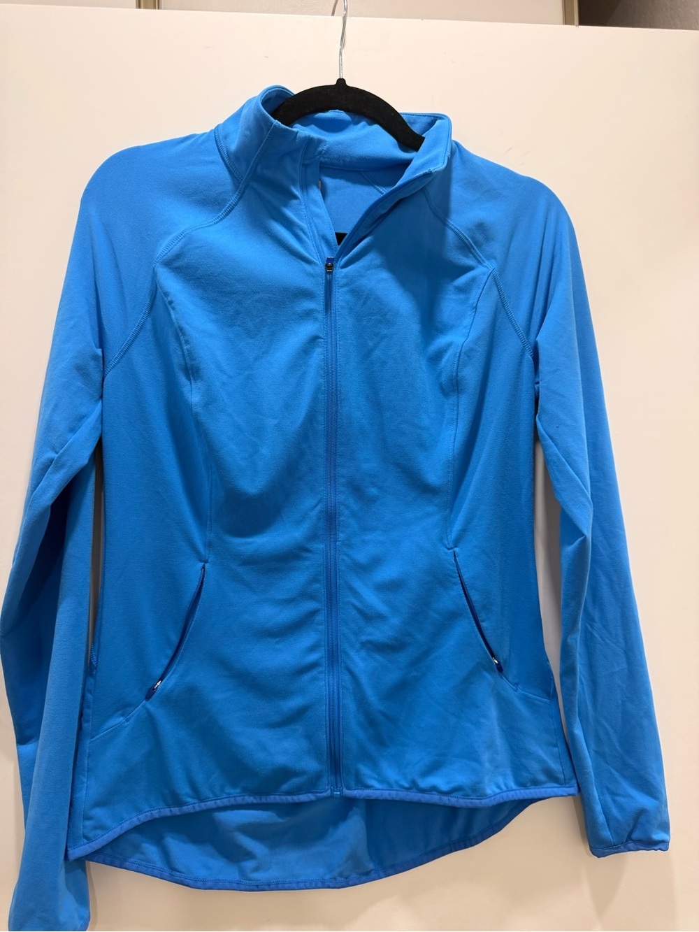 Lucy Bright Turquoise Athletic Top with Orange Accent 0074